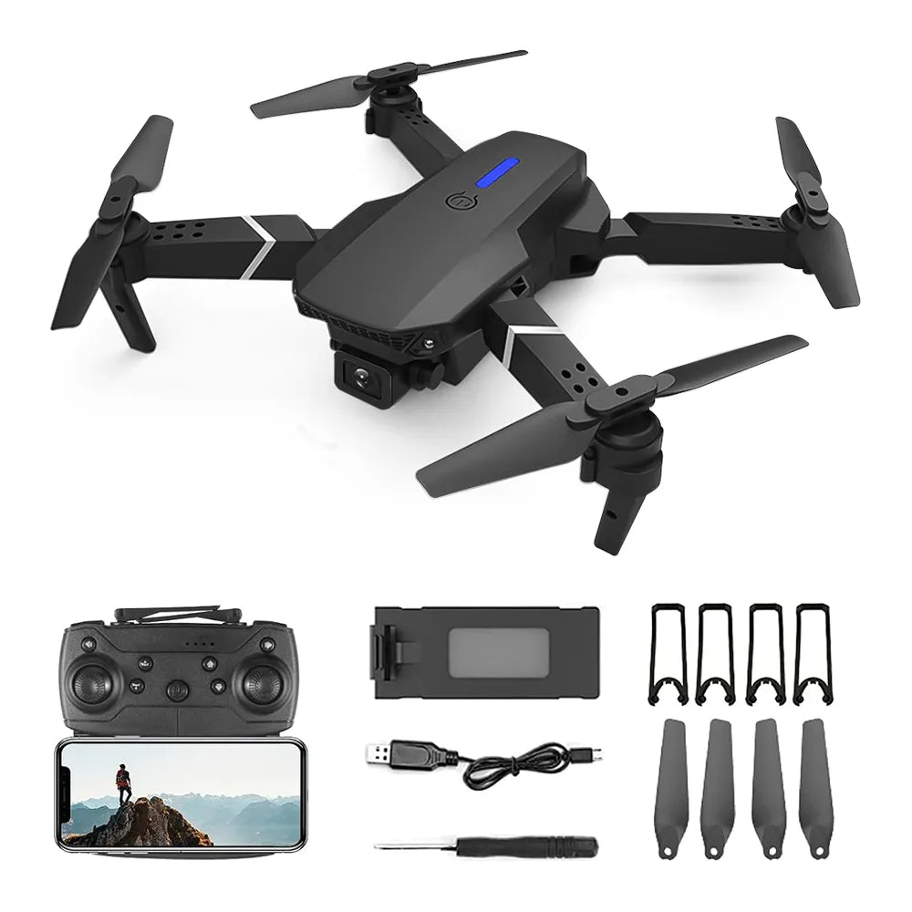 DRONE E88 PRO-DOBLE CAMARA 4K